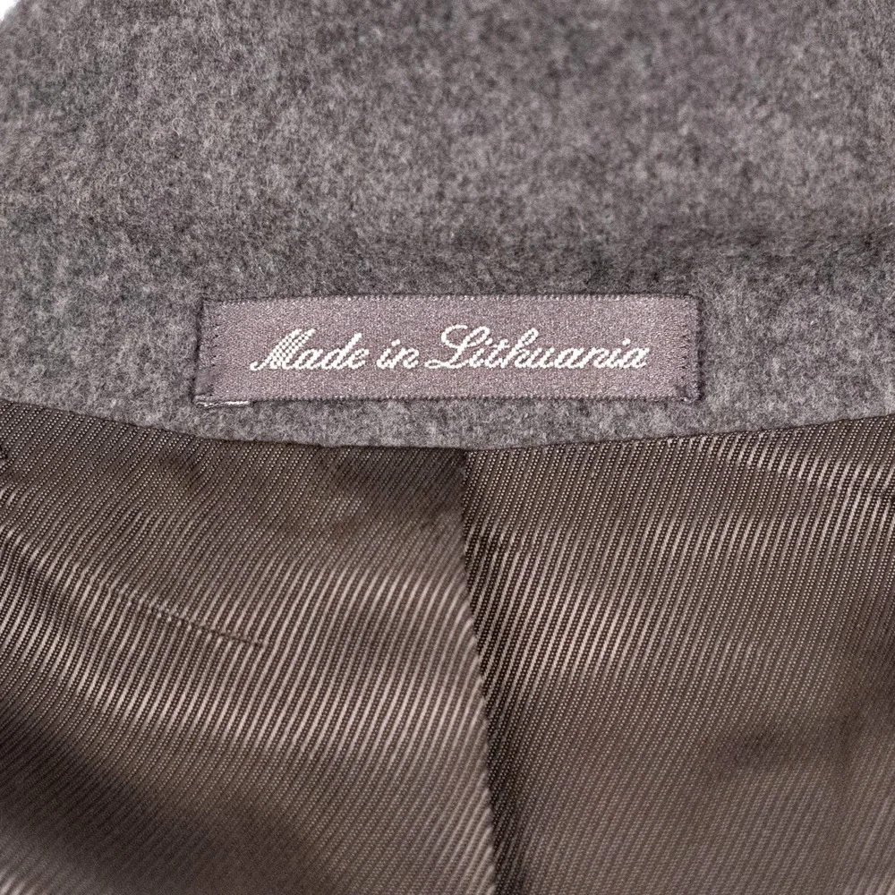 Oscar De La Renta Classic Wool Cashmere Blend Blazer Men's 41R Gray Timeless